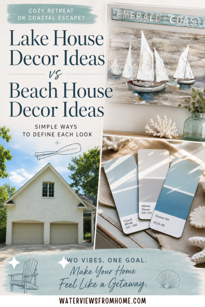 Lake house VS Beach house decor ideas