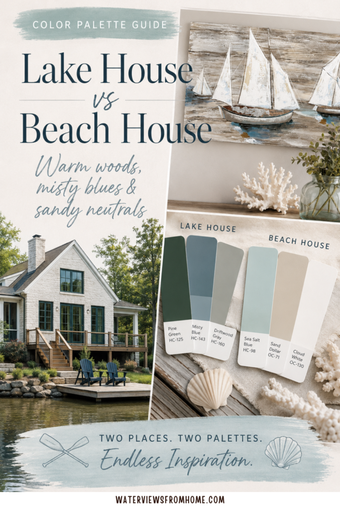 Lake house VS Beach house decor ideas how to style each space