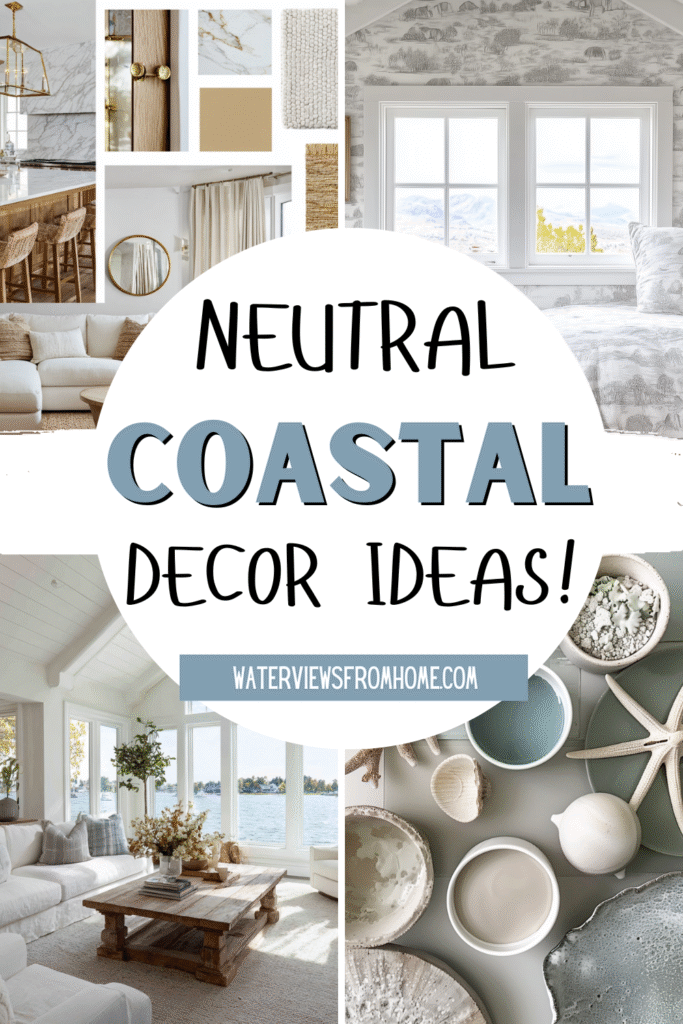 neutral beach themed caostal decor ideas