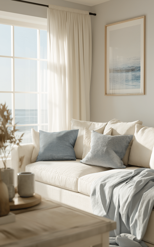 neutral coastal living room ideas